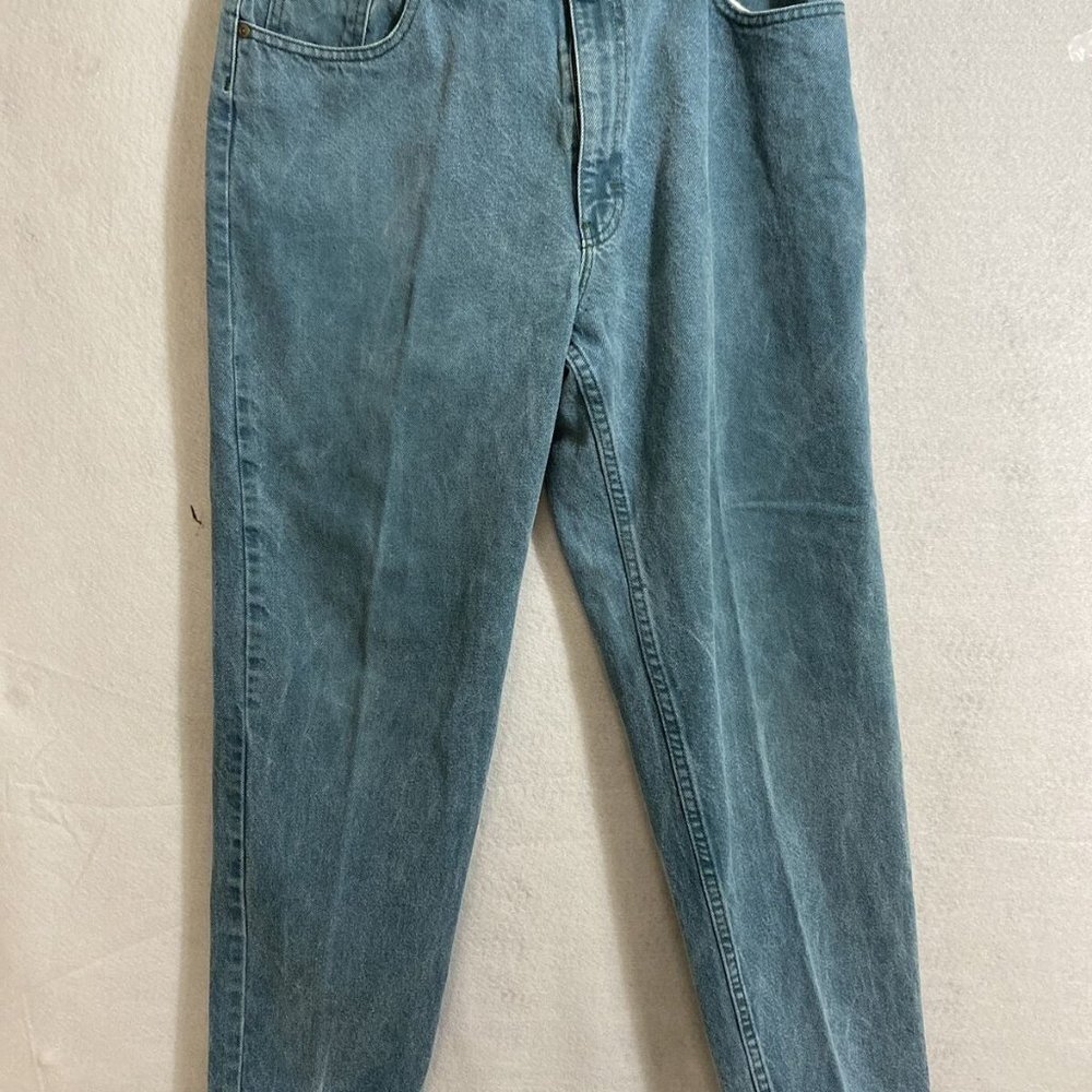 EDDIE  BAUER‎ Hommes Green Men's 5 Pockets Denim Jeans 100% Cotton Size 35x31